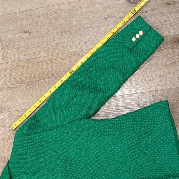 J. Crew School Boy Blazer Picnic Tweed Kelly Green Size 8 - Picture 14 of 17